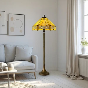 Stehlampe Tiffany Stil Buntglas Schlafzimmer Haus Wohnzimmer Schlafzimmer Dekoration - Bild 1 von 7