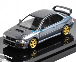 CR HobbyJapan 1:64 Gray Impreza GC8 WRX STI Sports Model Diecast Metal Car - Picture 1 of 2