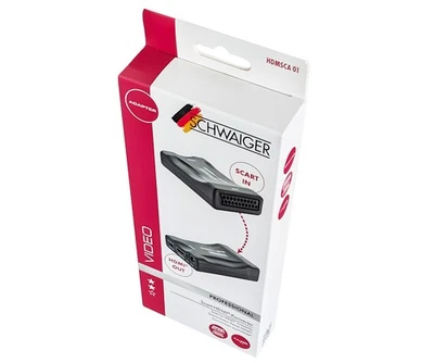 DINIC Schwaiger HDMSCA01 533 Anschlusskonverter SCART auf HDMI