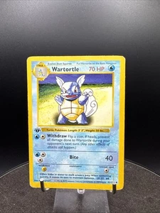 Pokemon Card - Wartortle 1st Edition Base Set (Shadowless) 42/102 Uncommon - Picture 1 of 24