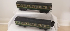 O gauge SCRATCHBUILT 2x SR Southern Green Suburban Coach (Coarse 3 rail) - Picture 1 of 4