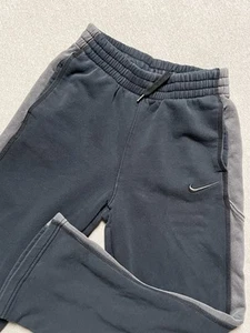 Nike Sweatpants Youth M Black Athletic Casual Boys Swoosh Logo 437370-010 - Picture 1 of 14