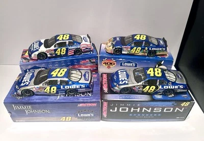 Lot of 4 Action Jimmie Johnson NASCAR Diecast 1/24 Lowe's Stock Cars IN BOX - Image 1 of 4
