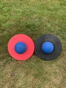 2 x Moonhopper Hüpfball Blau/Pink Blau/Schwarz bis 45 kg belastbar - Bild 1 von 4