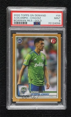 2020 Bowman MLS Gold /50 Alfonso Ocampo-Chavez #59 PSA 9 MINT Rookie RC - Image 1 of 2