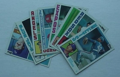 CARTÃO DE BEISEBOL 1984 TOPPS SINGLES (251-500)***30¢ CADA / US$ 3,00 MÍNIMO*** - Imagem 1 de 2