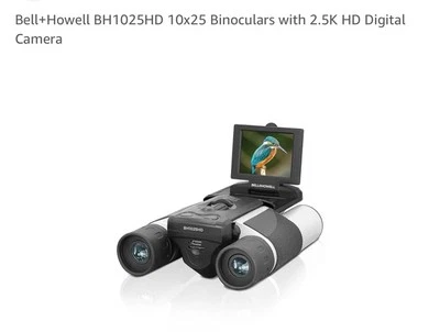 Bell & Howell BH1025HD 10x25 Binoculars + 32GB Micro SD Card - Image 1 of 4