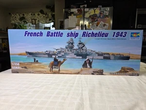 Trumpeter 1/350 WWII French Battleship Richelieu 1943 Model Ship Kit - Picture 1 of 16