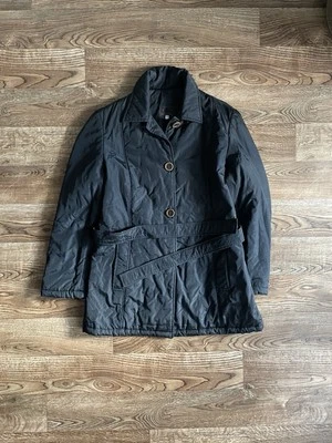 Gabardina de nailon negra vintage rara Dolce & Gabbana años 90 lujo DG Foto 1 de 4