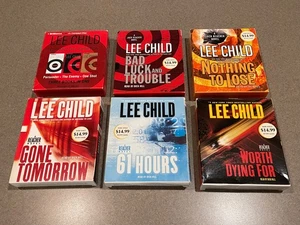 Jack Reacher 8 Audiobook Lot Lee Child (CD) Persuader Enemy Bad Luck 61 Hours - Picture 1 of 22