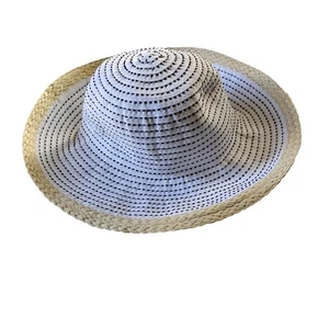 David & Young Packable Wide Brim Straw Sun Hat - Picture 1 of 5