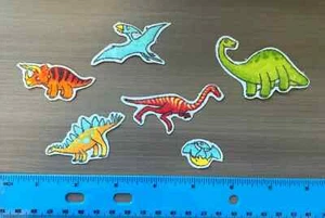 Dinosaurs Iron on Fabric Appliques Pre-Cut - Picture 1 of 1