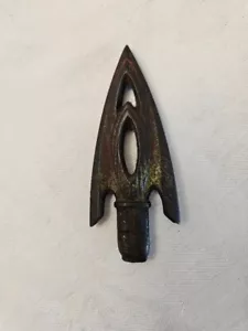 Vintage Antique Cast Iron Spear Tip Arrowhead Point Finial 3-3/4" Long - Picture 1 of 4