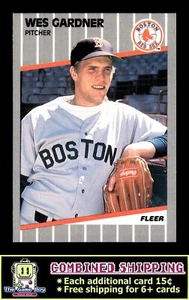 1989 Fleer #88 Wes Gardner Boston Red Sox - Picture 1 of 2
