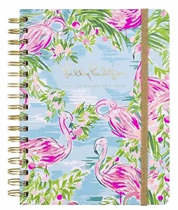 LILLY PULITZER Agenda Planner Bible Study Notebook LARGE - FLORIDITA Flamingo - Picture 1 of 6