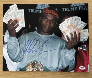 MIKE TYSON SIGNED BOXING 11X14 PHOTO PSA/DNA - Picture 1 of 2