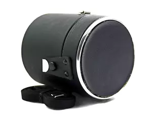 HEAVY DUTY WELL PADDED HARD BLACK CAMERA LENS CASE WITH STRAP (MINT) - Picture 1 of 3