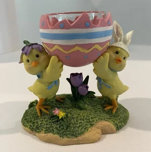 Candelabro votivo Yankee Candle Easter Chicks huevo té luz - Imagen 1 de 9