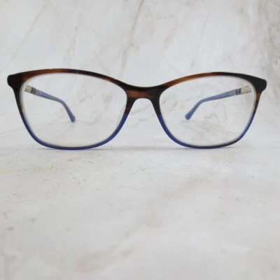 Marco de gafas Nicole Miller Saint Tropez C02 para mujer marrón azul 58-16-140 Foto 1 de 4