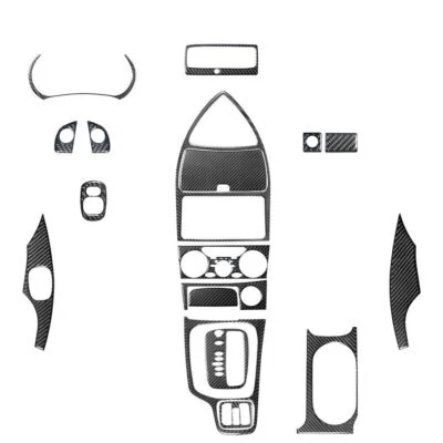 Conjunto completo de acabamento de tampa de painel interior fibra de carbono 18* para Toyota Celica 2000-2005 - Imagem 1 de 4