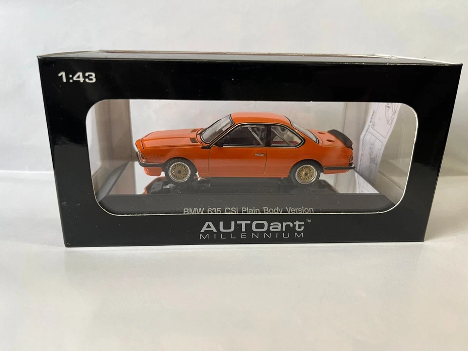 AUTO ART 1/43 - BMW 635 CSI PLAIN BODY VERSION ORANGE - Immagine 1 di 1