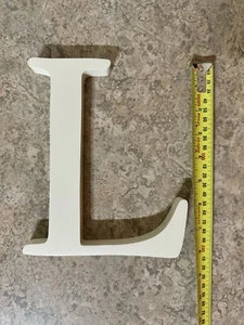 Pottery Barn Kids Wall Hanging/Standing Letter L 8 Inch Off White - Picture 1 of 3