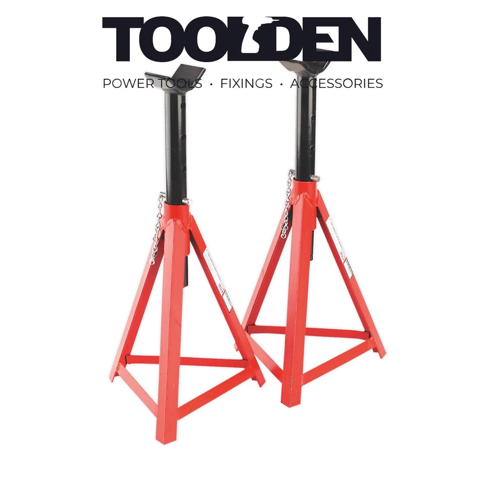 Sealey AS3000 Axle Stands (Pair) 2.5tonne Capacity per Stand Medium Height - Image 1 of 1