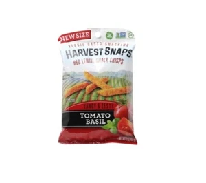 Harvest Snaps Tomato Basil Red Lentil Snack Crisps Snack size 2 oz lot of 5 - Picture 1 of 1