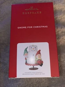 2021 HALLMARK Keepsake GNOME FOR CHRISTMAS Ornament 1ST IN SERIES In Hand  - Picture 1 of 1
