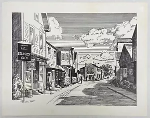 Bearskin Neck Pen and Ink Drawing - Pamela Fox - Picture 1 of 2