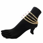 10" CUBAN CURB LINK CHAIN ROPE MARINER ANKLET BRACELET 14K ITALY GOLD PLATED