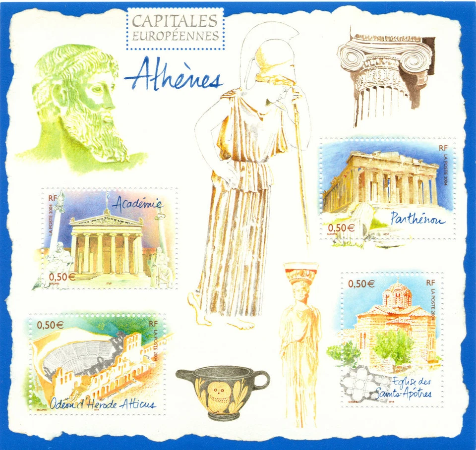 FRANCE BLOC 78 ATHÈNES, 2004, NEUF xx, TRÈS BEAU - Photo 1/1