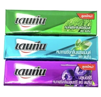 10x Novo Dentyne Spearmint Fresh Mint Mirtilo Chewing Bubble Sticks Delicioso - Imagem 1 de 4