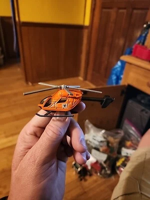 Matchbox Helicopter Skybusters Diecast Orange Airblade 2018 Loose - Image 1 of 4