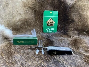 1994 / 95 Puma 94497-5802 Offiziermesser Knife With Pliers Black Handles Mint - Picture 1 of 12