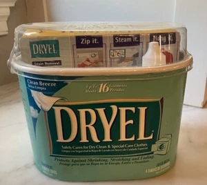 NEW 2003 Dryel Original Home Dry Cleaning Kit Fabric Care 4 Loads 16 Garments - Picture 1 of 4