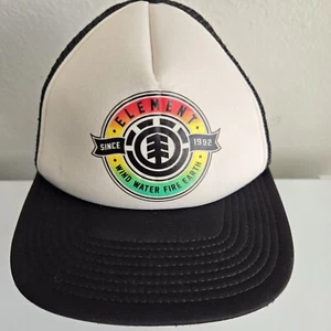 ELEMENT Foam Trucker schwarz weiß Outdoor Skate Cali Mütze Kappe Snapback - Bild 1 von 8