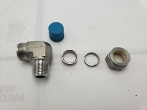 5X SS-1210-2-8 SWAGELOK SS-1210-2-8 MALE ELBOW 316 3/4 X 1/2 NPT - Picture 1 of 4