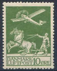 Denmark 10Ore Green Facit 213 Mounted Mint