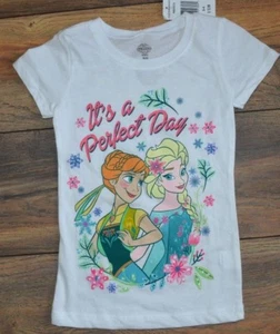 ANNA & ELSA ITS A PERFECT DAY T-Shirt Officially Licensed Disney FROZEN Tee - Picture 1 of 2