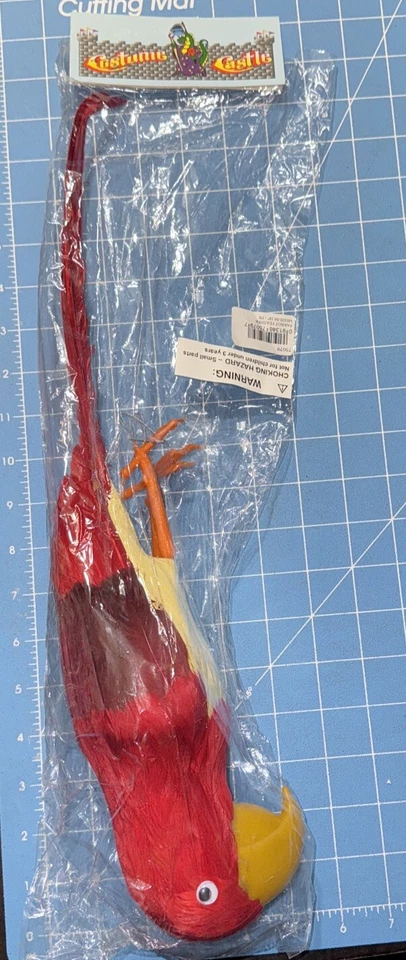 Disfraz Castillo Rojo/Amarillo Pluma Loro - Pirata Halloween Disfraz/Utilería Foto 1 de 4