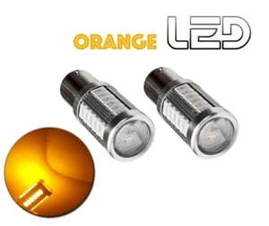 2 Bombillas BAU15s PY21w Intermitentes Naranja Lens LED - Bild 1 von 2