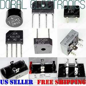 Bridge Rectifier Diode 1A - 120A & 100V - 1200V Amp A Rectifiers Diodes V Volts - Picture 1 of 93