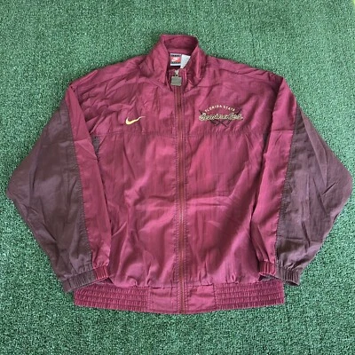 Cortavientos grande vintage años 90 para hombre Nike Team Sports Florida State Seminoles FSU Foto 1 de 4