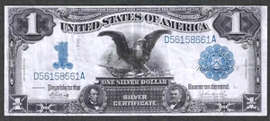 1899 $1 SILVER CERTIFICATE BLACK EAGLE ~ SUPER FRESH CHOICE CRISPY NOTE - Picture 1 of 2