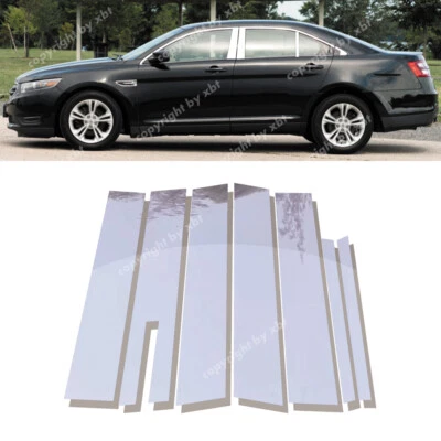 Kit de molduras de puerta postes de pilar de ventana cromados de EE. UU. para Ford Taurus 2010-2019 Foto 1 de 4
