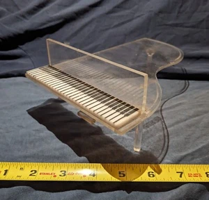 VINTAGE LUCITE GRAND PIANO MID CENTURY MODERN MCM UNIQUE DECORATION - Picture 1 of 17