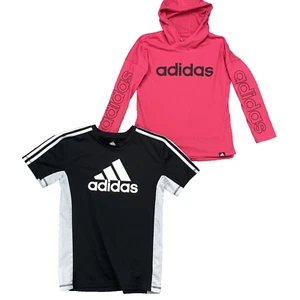 Adidas T-Shirt /Sweatshirt Youth Medium Pink Athleisure Outdoor Performance Gym - Picture 1 of 6