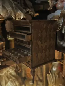 1/12 Maßstab Puppenhaus Miniaturen Möbel Vintage Schmuck Schrank unvollendet - Bild 1 von 5