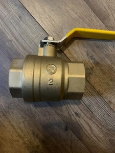 Valvola a sfera ottone 2" porta completa NPT femmina UL elencata 600 WOG acqua olio gas - Foto 1 di 3